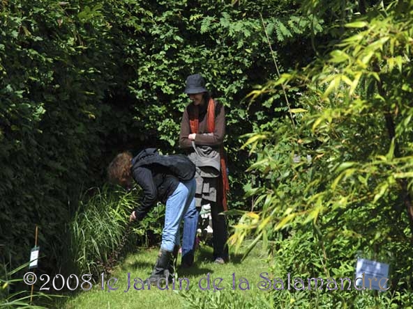 Visite 2008 au Jardin de la Salamandre en Dordogne